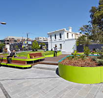 Yarra park seating area 