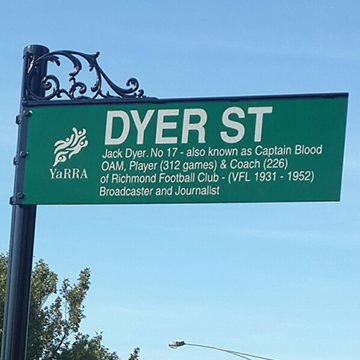 Dyer Street Sign