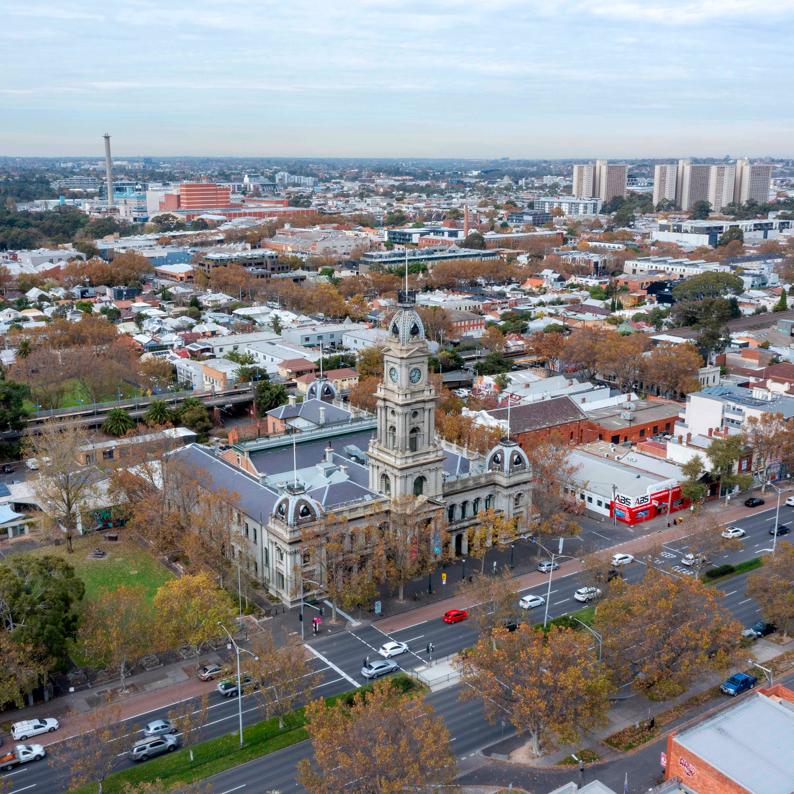 Aerial image of Collingwood Town Hall