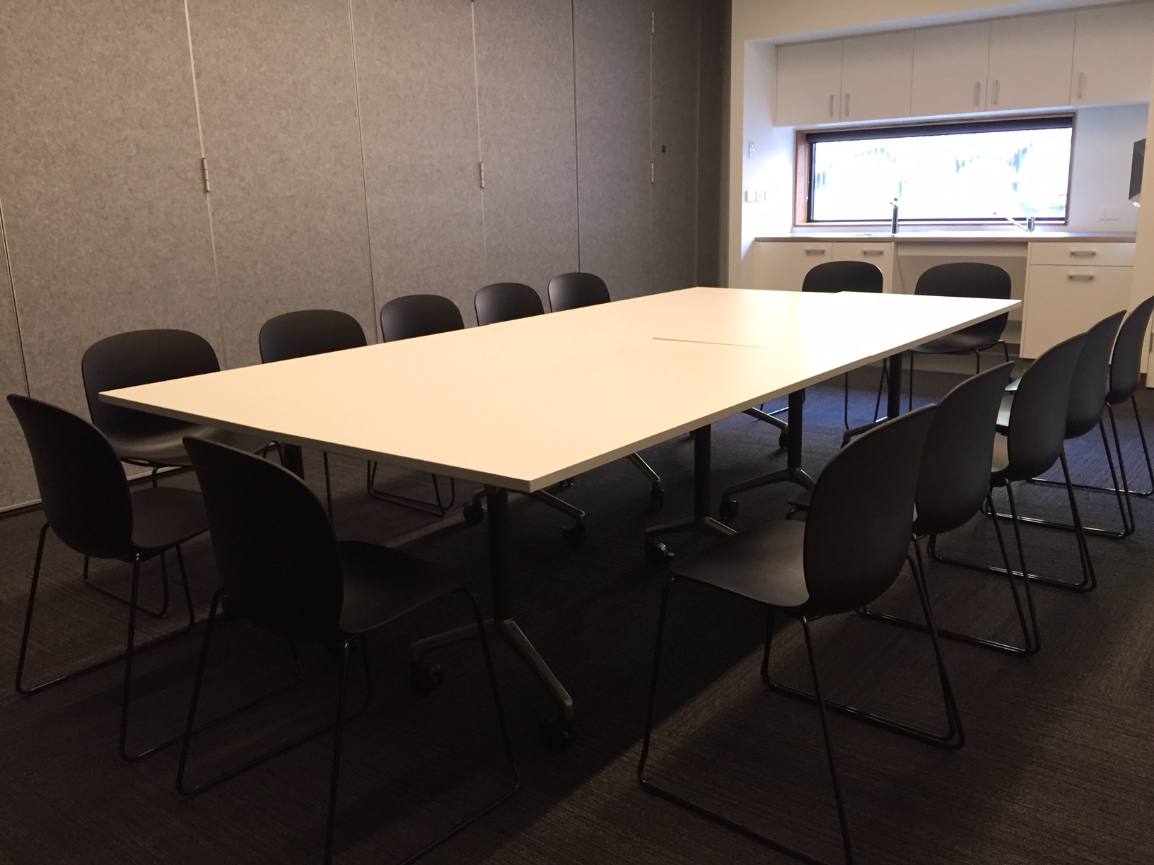 Photo of Seminar Room 2 set up boardroom style