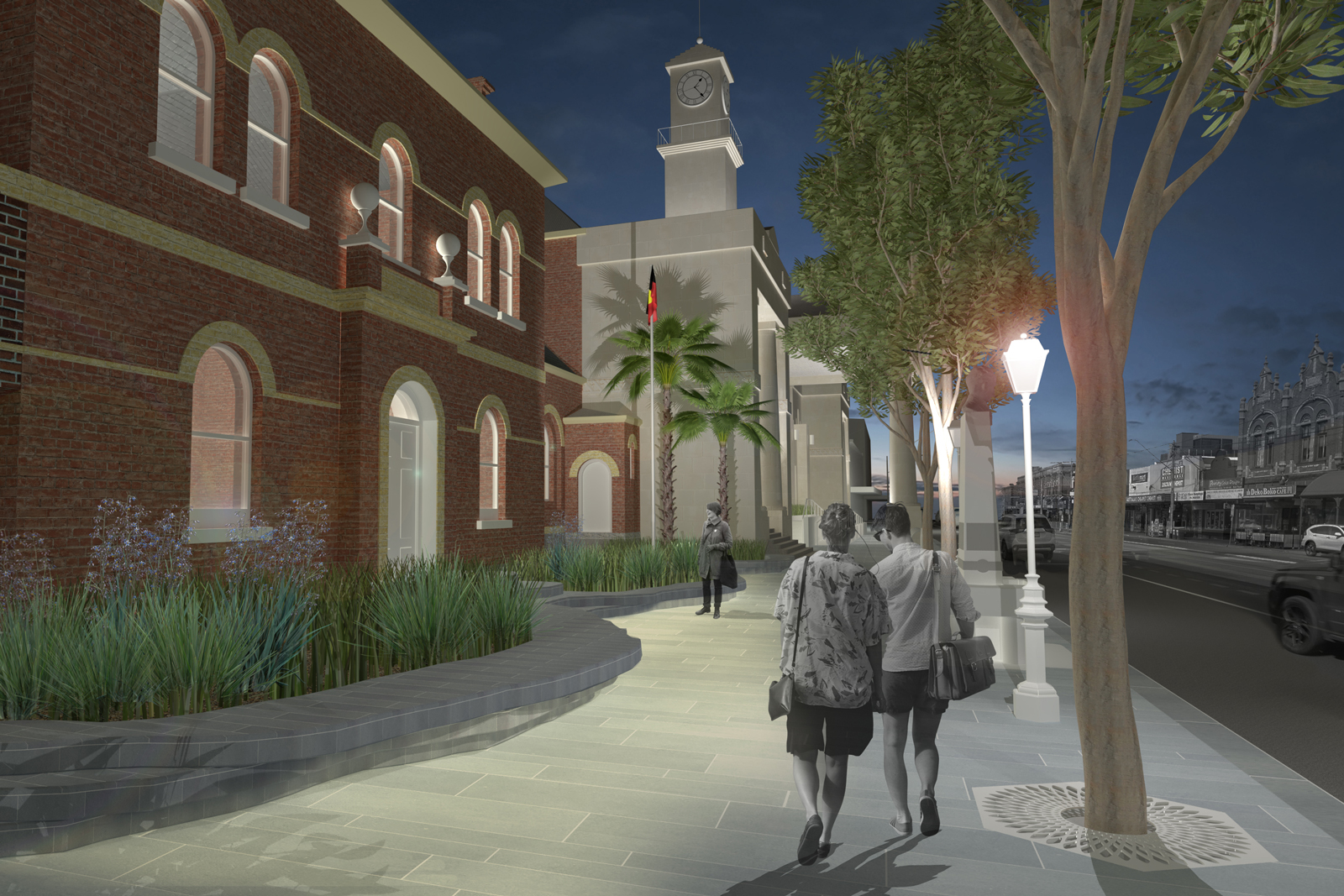 Proposed concept for the Richmond Town Hall streetscape