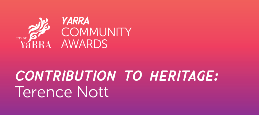 Community Awards 2021 - Heritage banner - Terence Nott