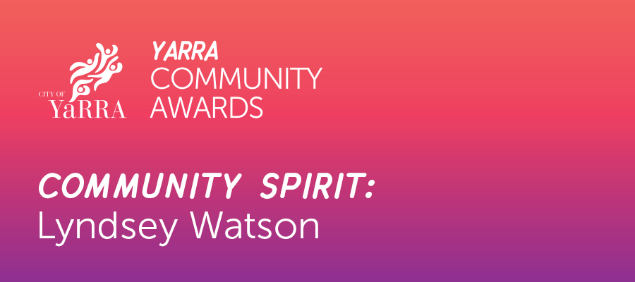 Community Awards - Lyn Watson - Community Spirit winner - banner