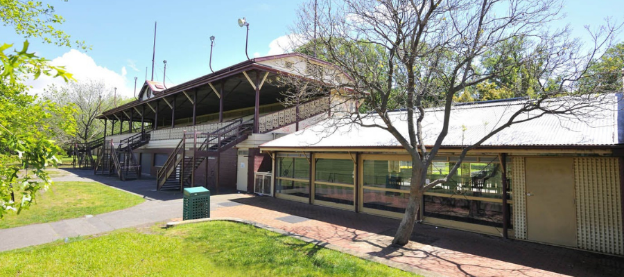 Existing grandstand and community rooms