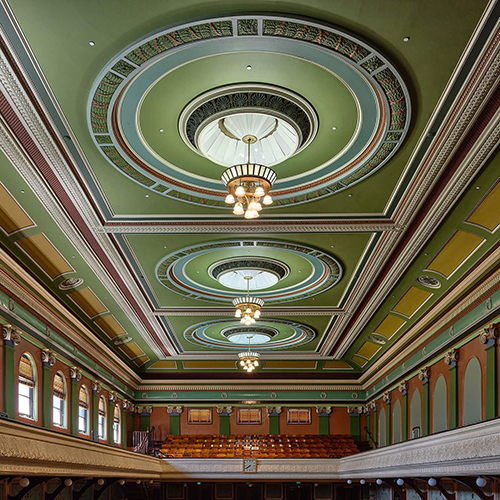 Fitzroy Town Hall ceiling