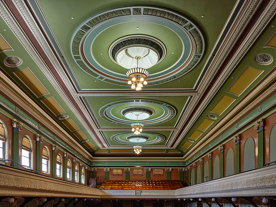 Fitzroy Town Hall ceiling