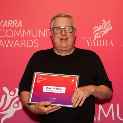 Yarra Community Awards 2023 Contribution to Heritage
