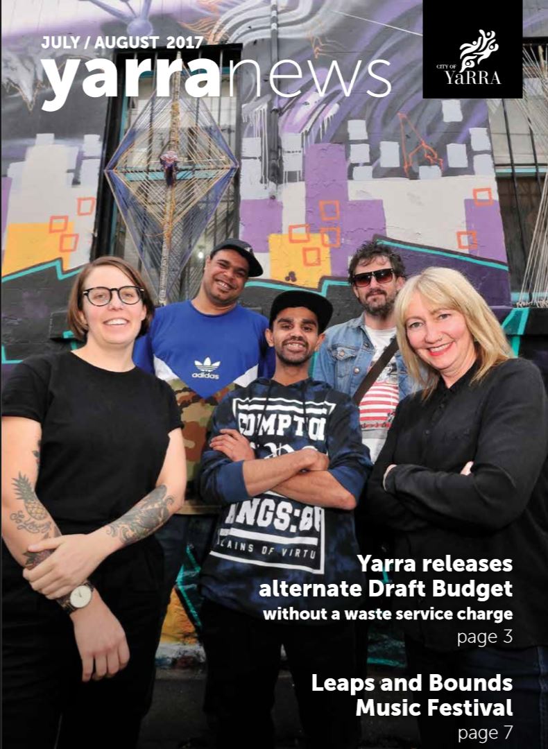 Cover of Yarra News newsletter