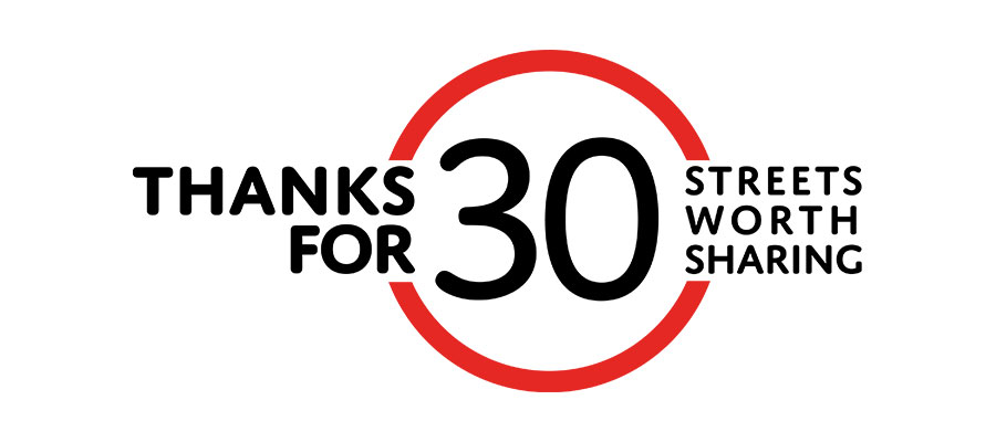 Thanks for 30 logo