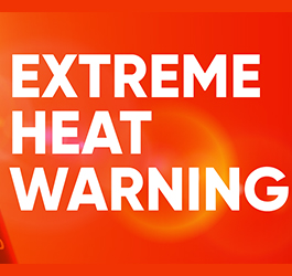 graphic saying extreme heat warning