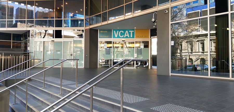 Front steps of the VCAT Court building in Melbourne.