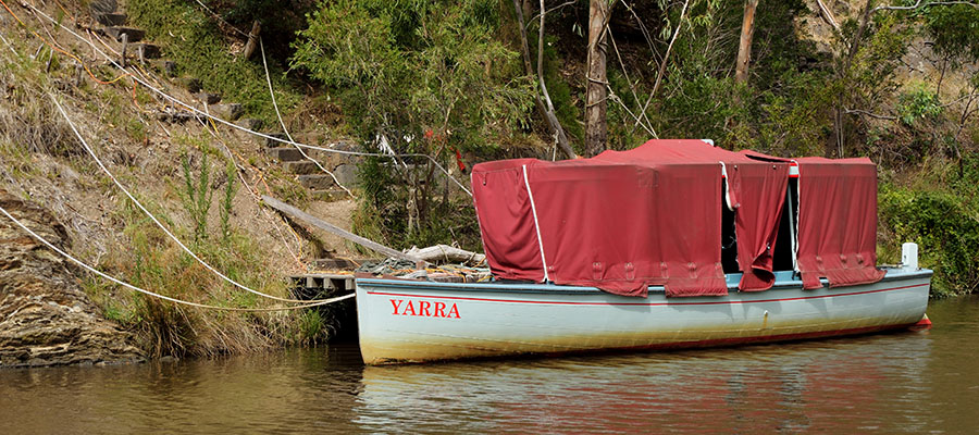 Boat on Yarra river
