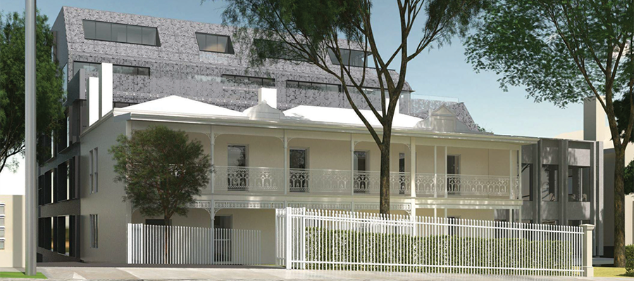 Artist impression of the proposed residential aged care facility – 351 Church Street, Richmond