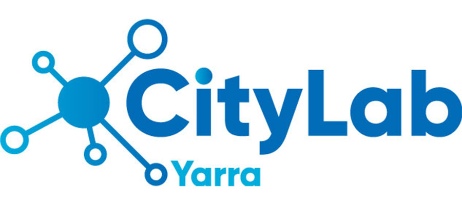 Blue Logo that reads Yarra CityLab 