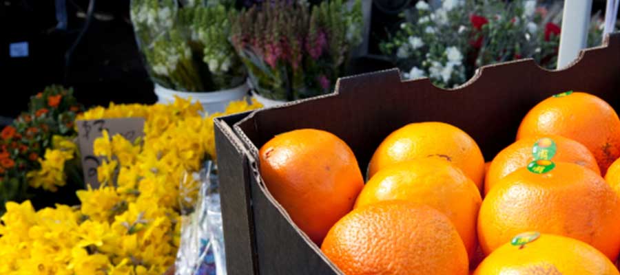 Gleadell street market oranges