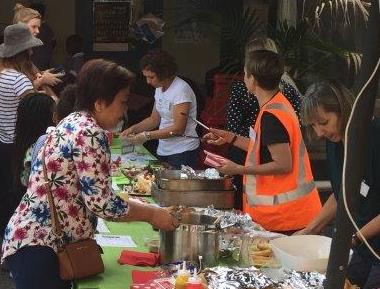 Food stall at fitzroy learning network