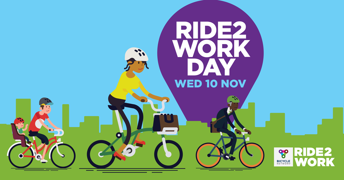 National Ride2Work Day logo for 2021. 