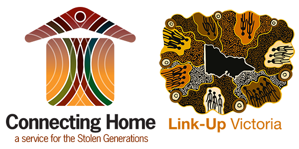 Connecting Home and Link Up Victoria logos